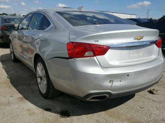 2G1125S37J9155342 - 2018 CHEVROLET IMPALA PRE ვერცხლისფერი ფოტო 3
