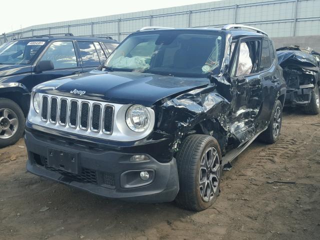 ZACCJBDT0FPB55440 - 2015 JEEP RENEGADE L BLACK photo 2