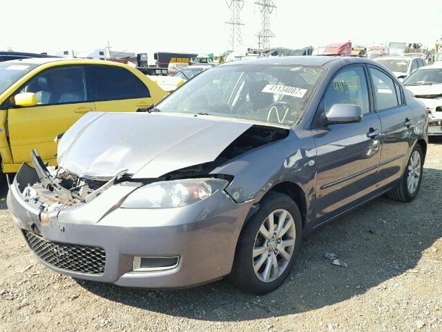 JM1BK12F481810019 - 2008 MAZDA 3 GRAY photo 2