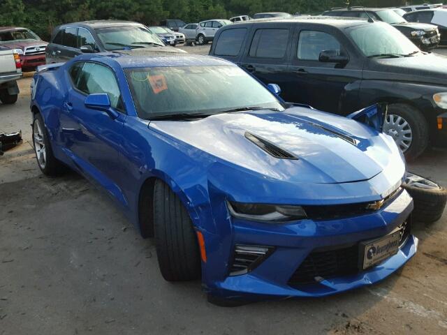 1G1FG1R76G0121517 - 2016 CHEVROLET CAMARO SS BLUE photo 1