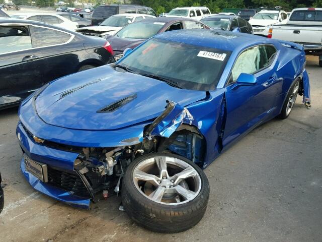1G1FG1R76G0121517 - 2016 CHEVROLET CAMARO SS Azul foto 2