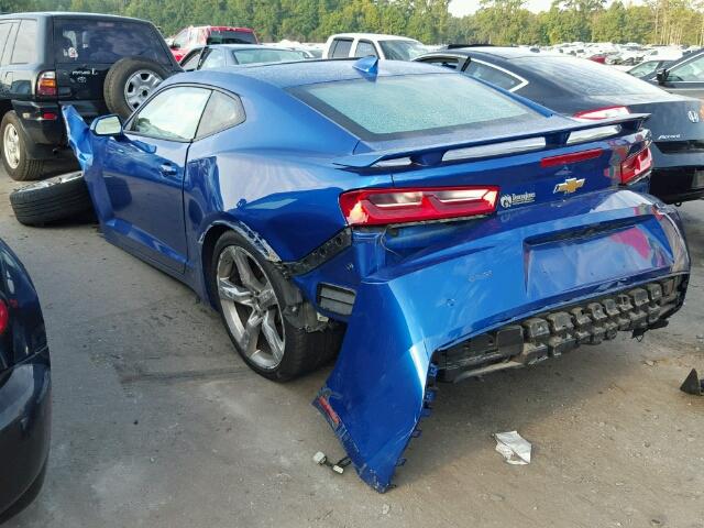 1G1FG1R76G0121517 - 2016 CHEVROLET CAMARO SS Azul foto 3
