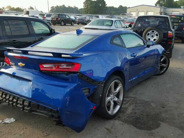 1G1FG1R76G0121517 - 2016 CHEVROLET CAMARO SS BLUE photo 4