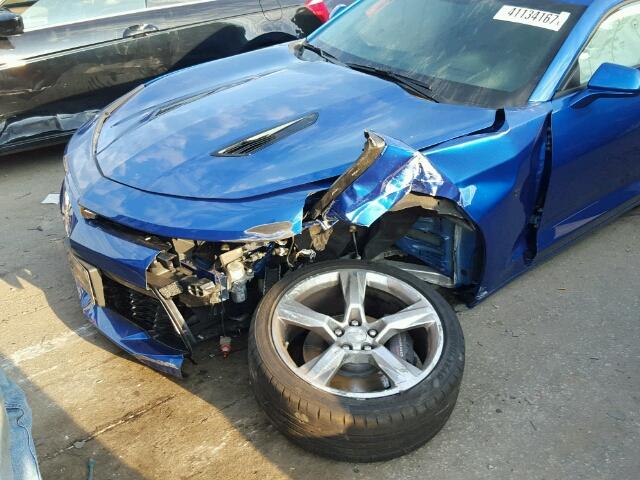 1G1FG1R76G0121517 - 2016 CHEVROLET CAMARO SS Azul foto 9