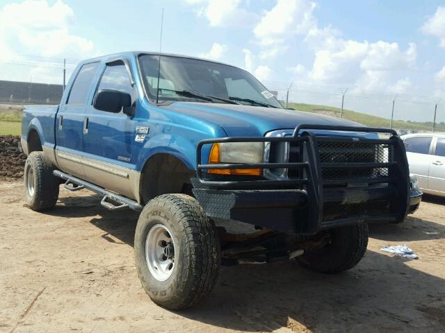 1FTNW21F6YEE44887 - 2000 FORD F250 TEAL photo 1