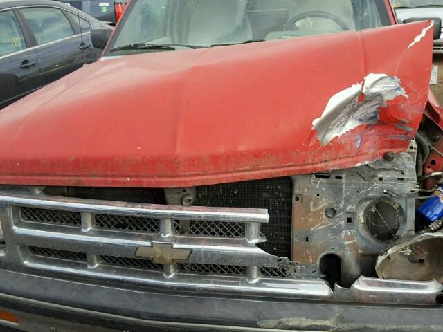 1GNDT13W3R0139932 - 1994 CHEVROLET BLAZER RED photo 7