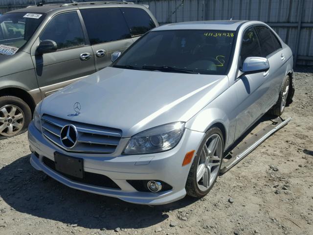 WDDGF56X49R042510 - 2009 MERCEDES-BENZ C 350 SILVER photo 2