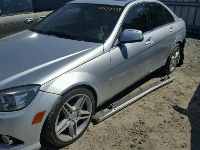 WDDGF56X49R042510 - 2009 MERCEDES-BENZ C 350 SILVER photo 9