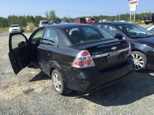 KL1TV55E09B394723 - 2009 CHEVROLET AVEO LS BLACK photo 3