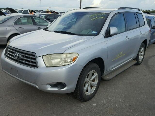 JTEDS41A682009243 - 2008 TOYOTA HIGHLANDER SILVER photo 2