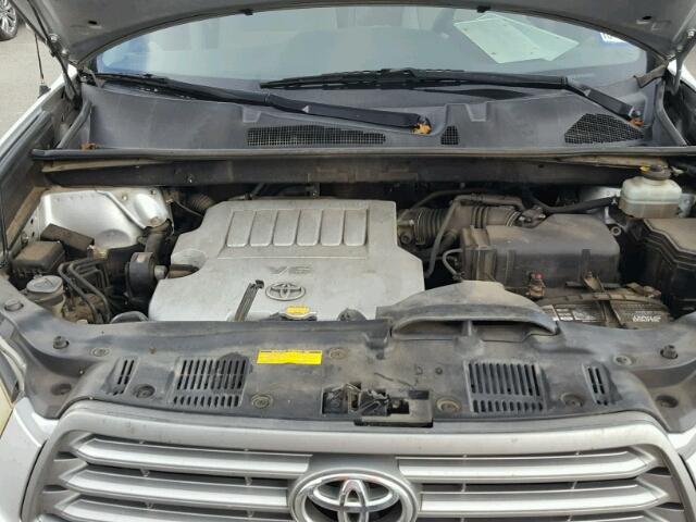 JTEDS41A682009243 - 2008 TOYOTA HIGHLANDER SILVER photo 7