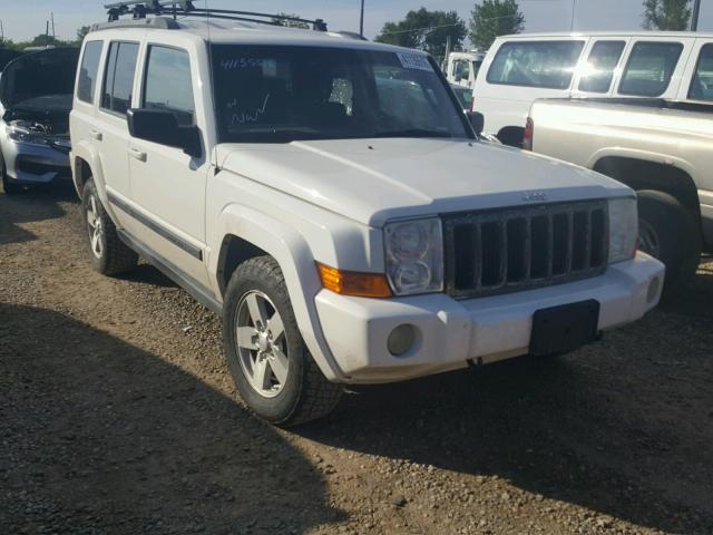1J8HG48N48C239737 - 2008 JEEP COMMANDER WHITE photo 1