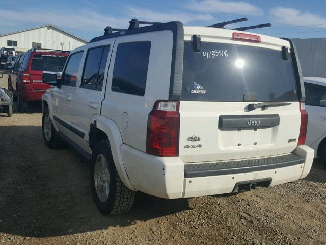 1J8HG48N48C239737 - 2008 JEEP COMMANDER WHITE photo 3