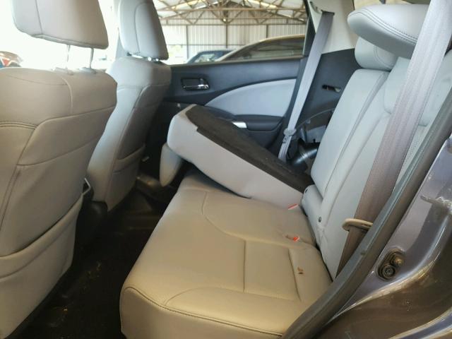 2HKRM3H78GH523729 - 2016 HONDA CR-V EXL GRAY photo 6