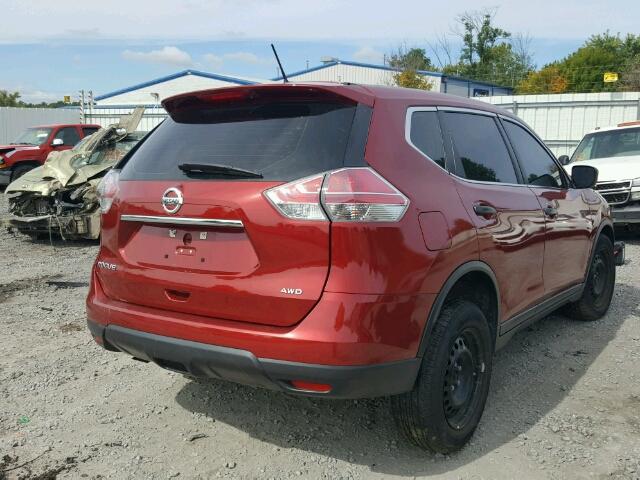 5N1AT2MV3GC764524 - 2016 NISSAN ROGUE RED photo 4