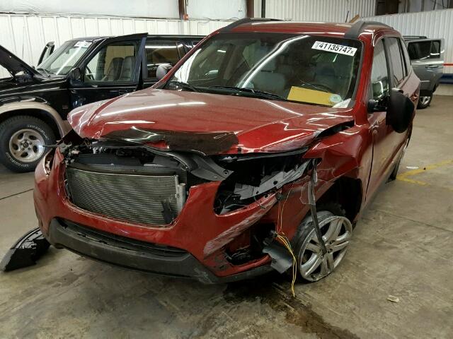 5XYZGDAG2CG140961 - 2012 HYUNDAI SANTA FE G RED photo 2