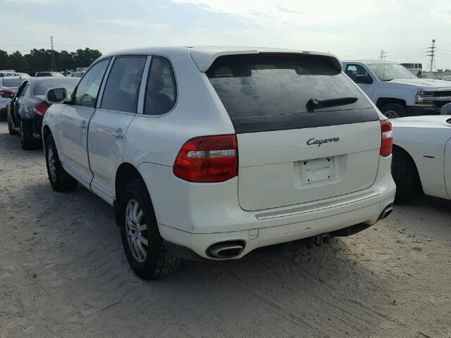 WP1AA29P38LA19406 - 2008 PORSCHE CAYENNE WHITE photo 3