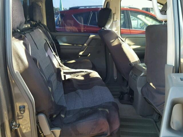 1N6BA07A65N563615 - 2005 NISSAN TITAN XE GRAY photo 6