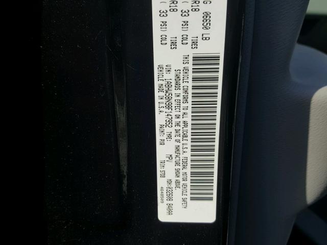 1A8HW58N98F147952 - 2008 CHRYSLER ASPEN LIMI 黑色 照片 10