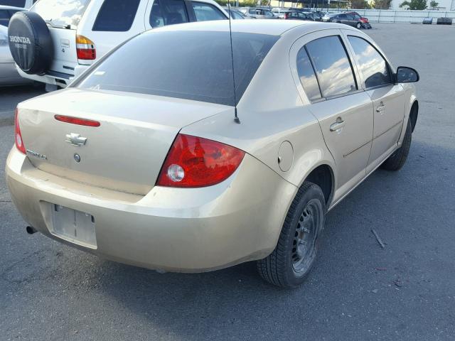 1G1AK55F677390749 - 2007 CHEVROLET COBALT GOLD photo 4