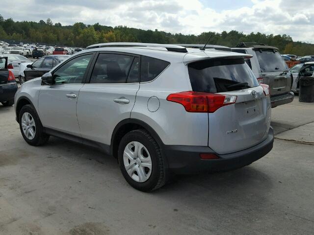 2T3BFREV0DW061964 - 2013 TOYOTA RAV4 LE Gümüş foto 3