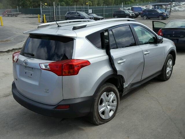 2T3BFREV0DW061964 - 2013 TOYOTA RAV4 LE Gümüş foto 4