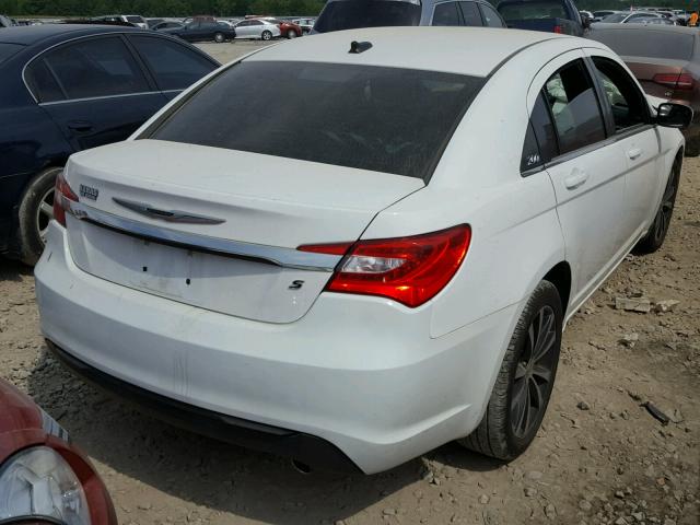 1C3CCBHG7CN106524 - 2012 CHRYSLER 200 S 白色 照片 4