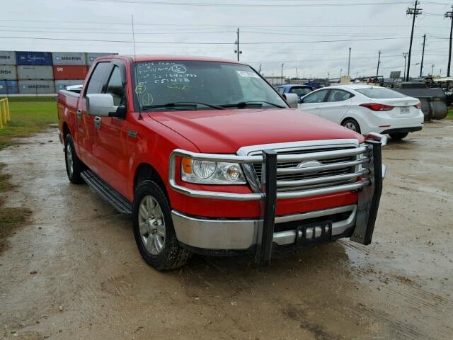 1FTPW12V97KC51478 - 2007 FORD F150 RED photo 1