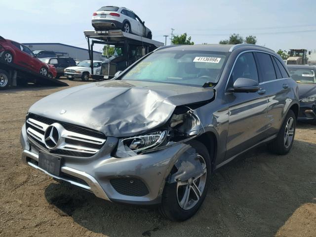 WDC0G4JBXGF042101 - 2016 MERCEDES-BENZ GLC 300 GRAY photo 2