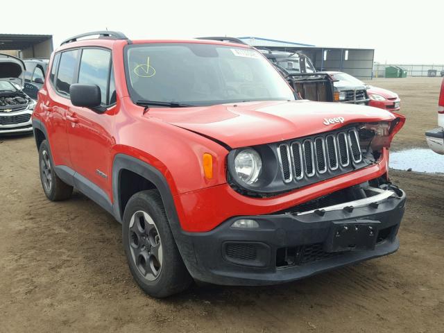 ZACCJBAT5GPD94937 - 2016 JEEP RENEGADE S RED photo 1