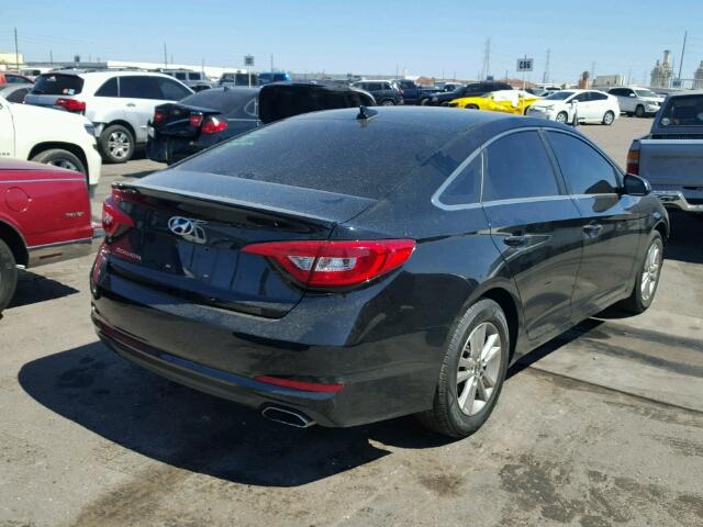 5NPE24AF5FH018807 - 2015 HYUNDAI SONATA SE BLACK photo 4