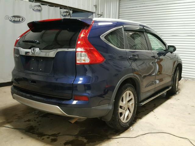 2HKRM3H78FH500952 - 2015 HONDA CR-V BLUE photo 4