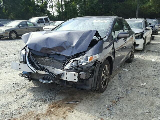 19XFB2F86EE238740 - 2014 HONDA CIVIC EX GRAY photo 2