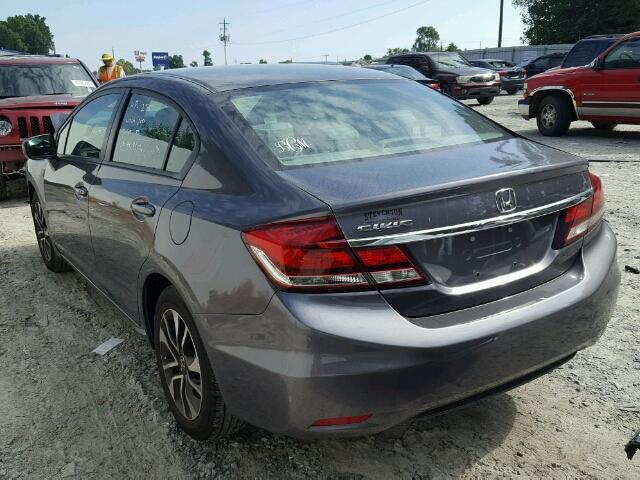 19XFB2F86EE238740 - 2014 HONDA CIVIC EX GRAY photo 3