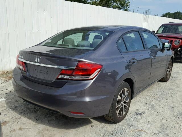 19XFB2F86EE238740 - 2014 HONDA CIVIC EX Сұр фото 4