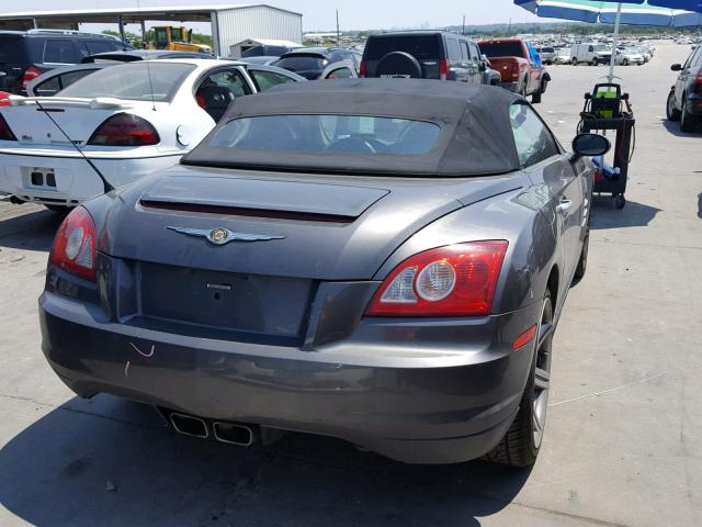 1C3AN65L25X032978 - 2005 CHRYSLER CROSSFIRE GRAY photo 4