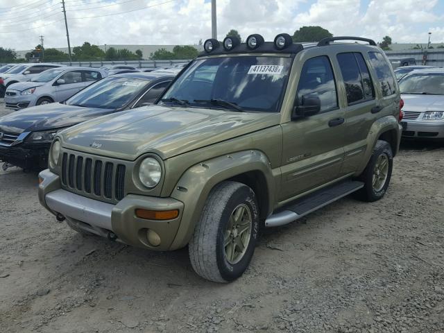 1J4GK38K62W295289 - 2002 JEEP LIBERTY RE GREEN photo 2