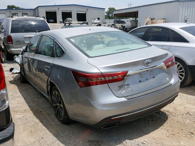 4T1BK1EB9GU229293 - 2016 TOYOTA AVALON XLE SILVER photo 3