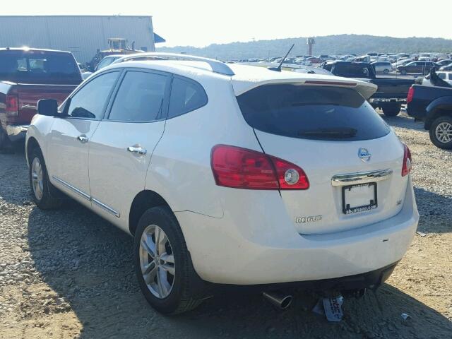 JN8AS5MT7DW506805 - 2013 NISSAN ROGUE S WHITE photo 3