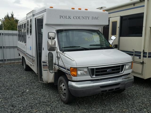 1FDXE45S84HB49695 - 2004 FORD E450 SUPER WHITE photo 1