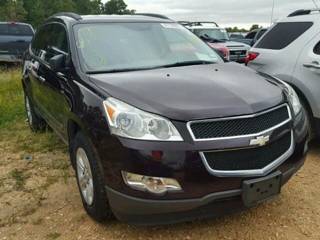 1GNLREED7AS115414 - 2010 CHEVROLET TRAVERSE BURGUNDY photo 1