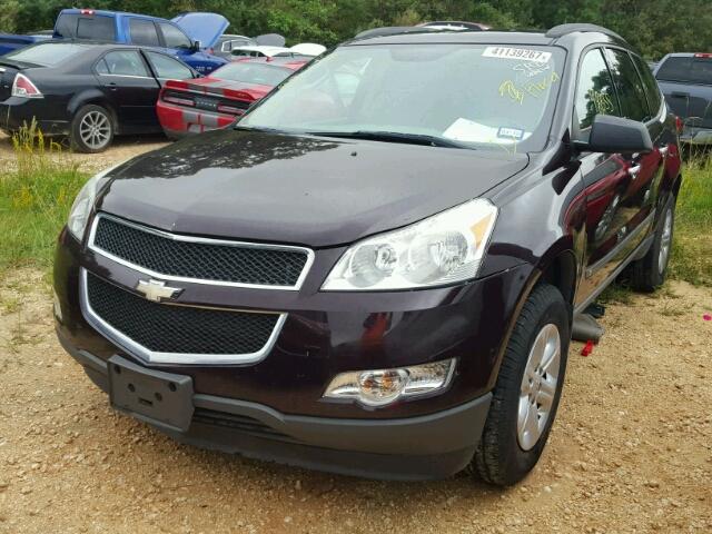 1GNLREED7AS115414 - 2010 CHEVROLET TRAVERSE BURGUNDY photo 2