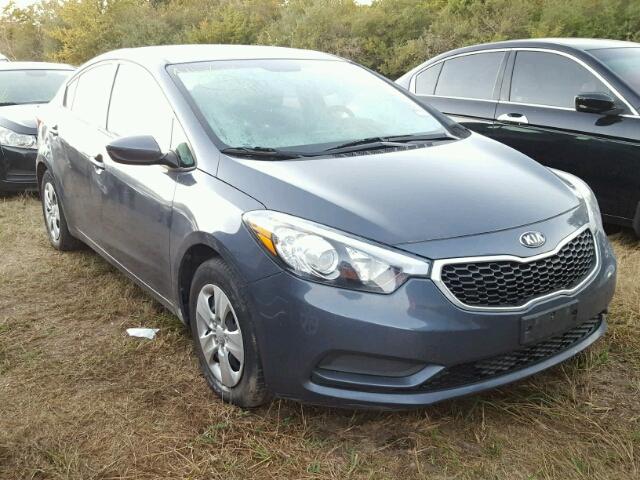 KNAFK4A6XG5606088 - 2016 KIA FORTE BLUE photo 1