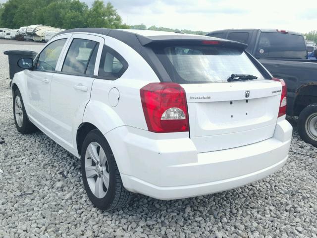 1B3CB3HA9BD121404 - 2011 DODGE CALIBER MA WHITE photo 3