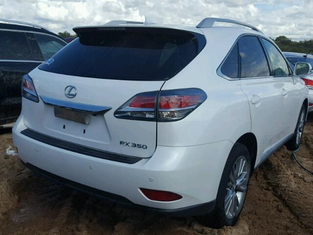 2T2ZK1BA2DC104624 - 2013 LEXUS RX WHITE photo 4