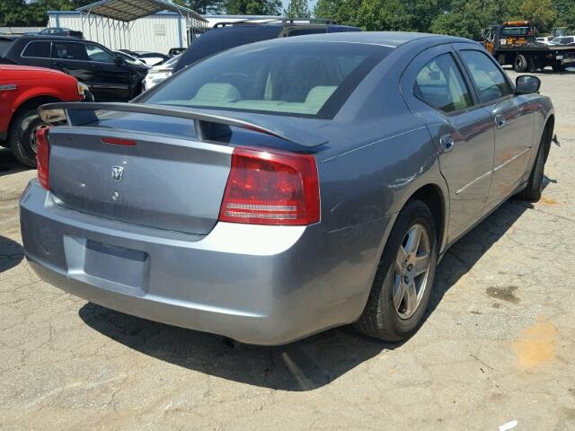 2B3KA43R07H661347 - 2007 DODGE CHARGER BLUE photo 4