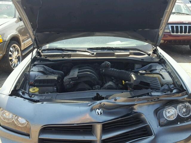 2B3KA43R07H661347 - 2007 DODGE CHARGER BLUE photo 7