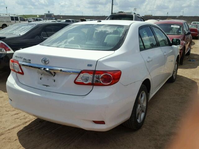 2T1BU4EEXBC599717 - 2011 TOYOTA COROLLA BA WHITE photo 4