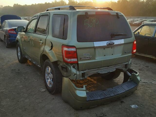 1FMCU49319KB93889 - 2009 FORD ESCAPE HYB GREEN photo 3