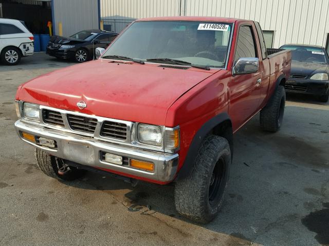 1N6SD16Y2RC362596 - 1994 NISSAN TRUCK KING RED photo 2